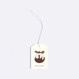 Father Rabbit Christmas Gift Tags: Father Rabbit Stationery | Gift Tag | Christmas Pudding