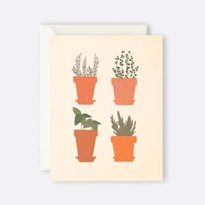 Father Rabbit Stationery | Card | Herb Pots
