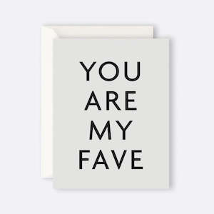 Father Rabbit Stationery | Card | You Are My Fave