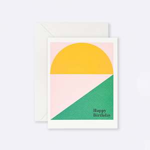 Lettuce Birthday Cards: Lettuce | Card | Happy Birthday Yellow Semi Circle