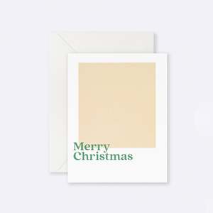 Lettuce | Card | Merry Christmas Beige Square