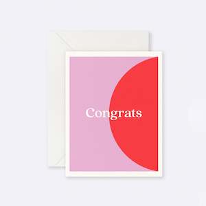 Lettuce Wedding Love Cards: Lettuce | Card | Congrats Red Circle