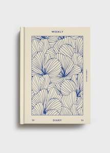 Father Rabbit | Weekly Diary 2026 | Prussian Blue Floral
