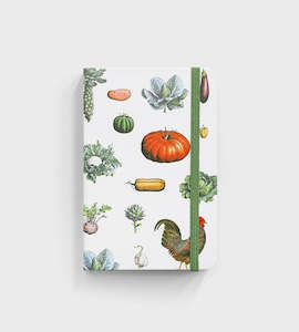 Father Rabbit | Hardcover Notebook | Vintage Vegetables