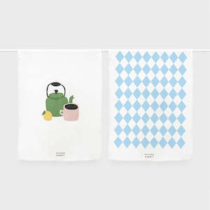 Father Rabbit | Tea Towel Set | Four
