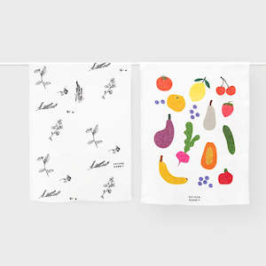 Father Rabbit Tea Towels: Father Rabbit | Tea Towel Set | Two