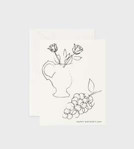 Father Rabbit Stationery | Card | Sketch Drawings Happy Mother's Day Card