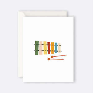 Father Rabbit Stationery | Card | Xylophone