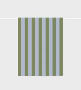 Tea Towel | Bold Stripe Periwinkle + Olive