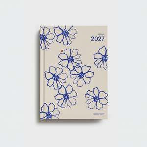 Lettuce 2027 Weekly Diary | Blue Flowers