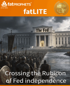 Products: Crossing the Rubicon of Fed independence