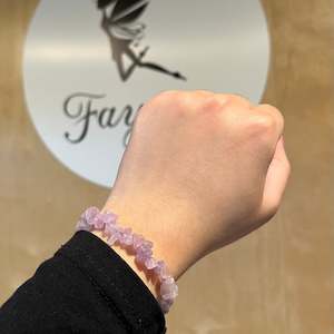 Crystal Jewelry: Light Purple Amethyst Chip Bracelet