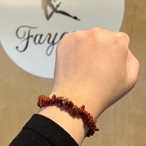Crystal Jewelry: Goldstone Chip Bracelet