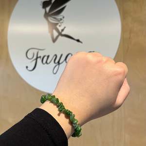 Crystal Jewelry: Jade Chip Bracelet
