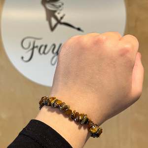 Crystal Jewelry: Tigers Eye Chip Bracelet