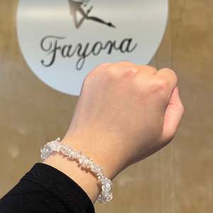 Crystal Jewelry: Clear Quartz Chip Bracelet