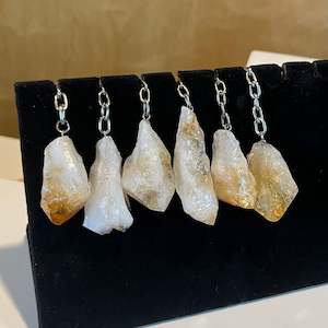 Crystal Accessories: Citrine Point Keychain