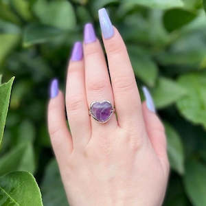 Rings: Amethyst Heart Ring
