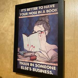 Art: It’s better to have your nose in a book than someone else’s business