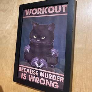 Art: Workout because Murder is wrong