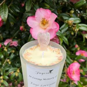 Personalised Crystal Candles: Memorial Candle