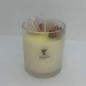 Fayora Essential Candle Collection: Rose Quartz Candle