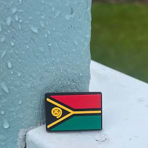 Croc Charms: Vanuatu Flag Croc Charm