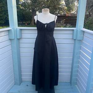 Black Milkmaid Dress