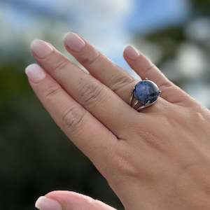 Sodalite Crystal Ring