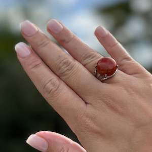 Rings: Red Jasper Crystal Ring