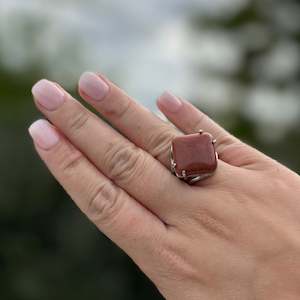 Goldstone Crystal Ring