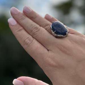Lapis Lazuli Crystal Ring