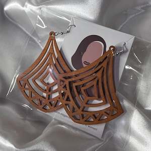 Earrings: Wooden Earrings