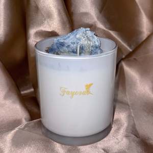 Fayora Essential Candle Collection: Blue Kyanite Mini Candle (350ml)