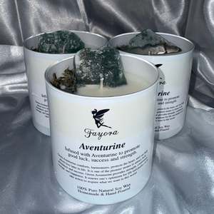 Fayora Essential Candle Collection: Aventurine Mini Candle