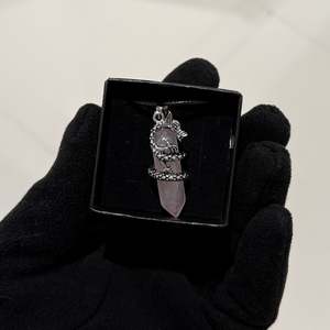 Rose Quartz Dragon Necklace