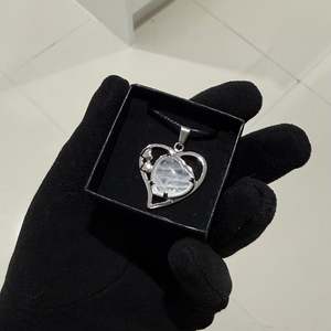 Clear Quartz Heart Pendant