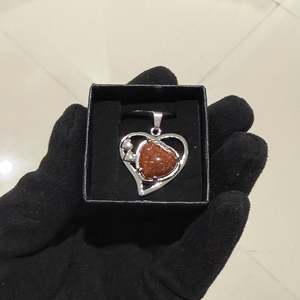 Goldstone Heart Pendant