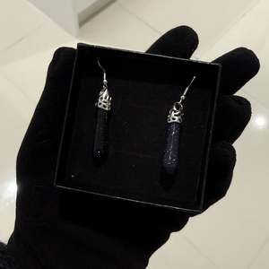Earrings: Blue Goldstone Earrings