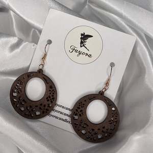 Polynesian Inspired Wooden Earrings