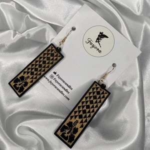 Drop Wooden Earrings