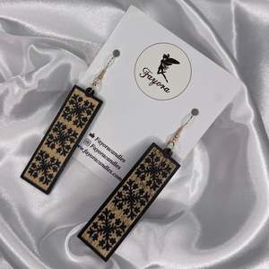 Drop Wooden Earrings