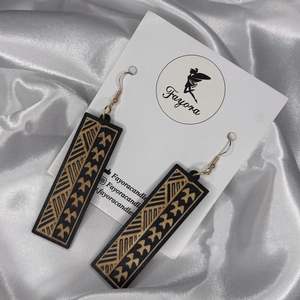 Drop Wooden Earrings