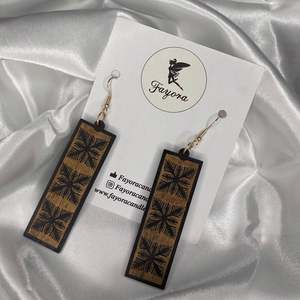 Drop Wooden Earrings
