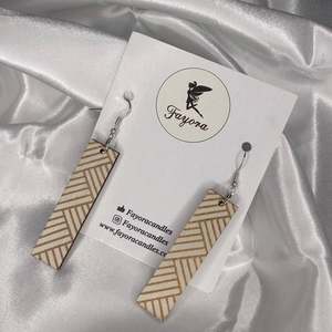 Drop Wooden Earrings