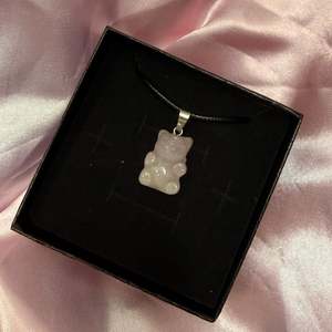 Necklaces: Rose Quartz Carved Teddy Bear Necklace