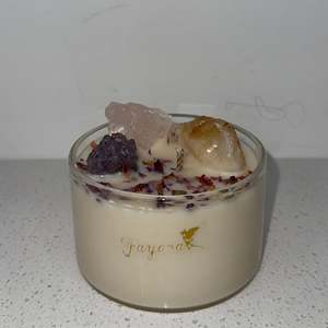 Fayora Essential Candle Collection: Trio (Amethyst, Citrine, Rose Quartz) Candle
