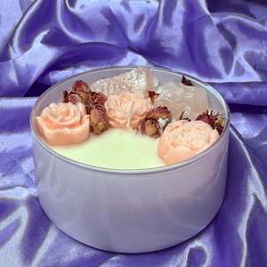 Fayora Essential Candle Collection: Rose Quartz Bowl Candle