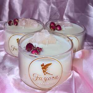 Rose Quartz Mini Bowl Candle