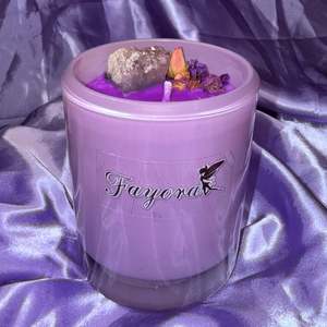 Fayora Essential Candle Collection: Purple Amethyst Candle